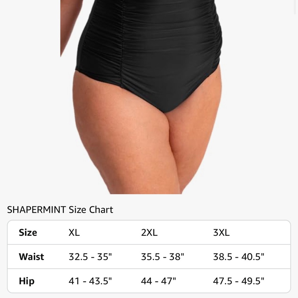 Shapermint Essentials High Waisted Control Bikini Bottom Black - Picture 3 of 10